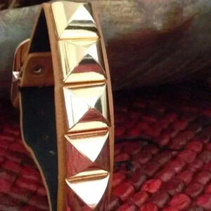 Big Stud leather bracelet